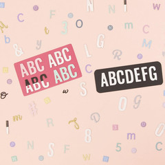 – Alphabet Puffy Stickers in Uppercase and Lowercase, Numbers and Special Charac