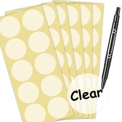 SMARSTICKER Super Gloss Clear Transparent Retail Package Envelope Seals 2″ Ch…