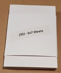 35 – 5″x7″ White Cardboard 200gsm Thick Paper Cardboard Sheets (35 5×7 Pieces)