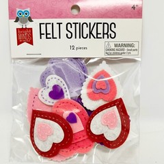 New Heart Shape Foam / Felt Stickers Self-Adhesive Kids Arts Craft 15 Pkgs =432