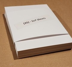 35 – 5″x7″ White Cardboard 200gsm Thick Paper Cardboard Sheets (35 5×7 Pieces)