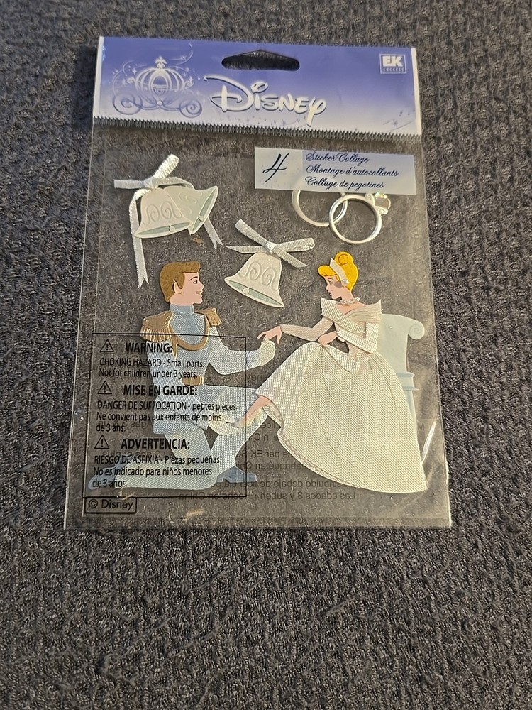 Disney EK Success Jolees Dimensional Sticker ~ Cinderella The Proposal DJBP021