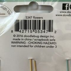 Doodlebug Design Cute Clips#5347 Flowers