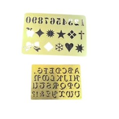 Craft Lot Tags Brass Stencil Kits Scrapbooking Card Making Embellishments 90s