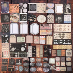 200Pcs Vintage Junk Journal Supplies,Scrapbook Supplies Scrapbooking Paper an…