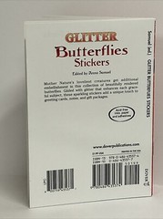 Glitter Butterflies Stickers Dover Little Activity Books 14 Textured Stickers