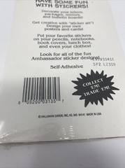 Rare Vtg Ambassador Glitter Super Stickers Hearts