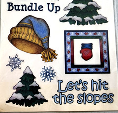 American Traditional Designs Winter Fun Clear Stickers 2005 Snowman NOS Card