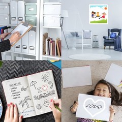 3500 Dot Stickers, 3/4 inch White Coding Labels, Circle 3500 Pieces