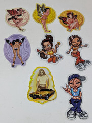 Vintage Y2K Sticker Lot Latina Chicano Aztlan Girls Fairy Anime Lowrider 2000s