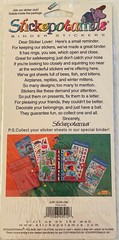 VTG STICKOPOTAMUS POLICE STICKERS SCRAPBOOK COPS PACKAGE 18 DESIGNS BINDER READY