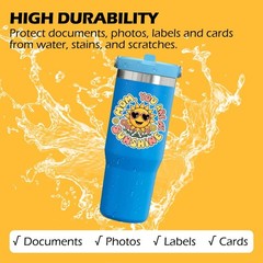 TECKWRAP Glossy Laminating Sheets Clear Laminate Sheets for Inkjet Printable …
