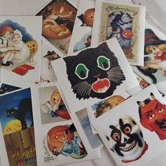 HALLOWEEN RETRO VINTAGE INSPIRED GLOSSY STICKERS – 20 SHEETS/28 STICKERS