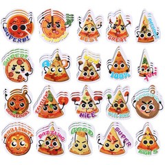 300 Pcs Scratch and Sniff Stickers Pizza Scented Motivational Sticker Assorte…
