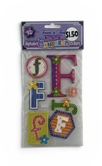 Forever In Time Dimensional Monogram Chipboard Letter “F” Stickers 3D