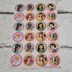 Disney Princess Scrapbooking Stickers Lot Of 2 Sheets In Different Styles