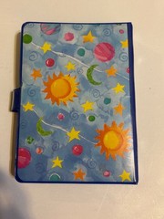 Vintage Stickopotamus Book Sticko Moon & Stars Sticker Album 6 Ring Binder +