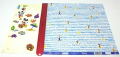 Disney & Mickey Mouse Themed Scrapbook Craft Lot – 12 x 12 Papers and Stickers