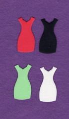 DRESS # 3 formal wedding prom die cuts scrapbook cards
