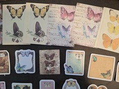 Retro Material Pack 100 Pc Scrapbooking JJ Supplies Butterfly Dance Chapter