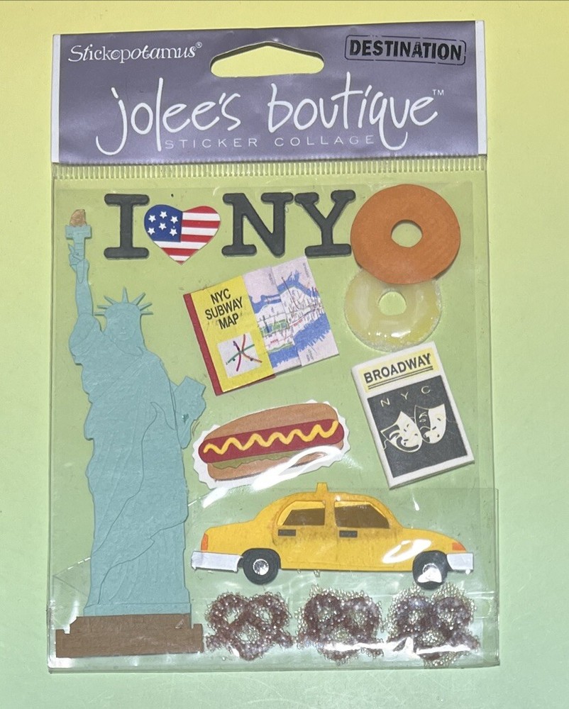 Jolee’s Boutique NEWYORK Destination14pcs Dimensional Scrapbooking Stickers RARE