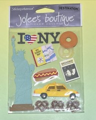 Jolee’s Boutique NEWYORK Destination14pcs Dimensional Scrapbooking Stickers RARE