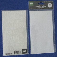 #25 NEW Lot-15 Alphabet Letters Numbers Stickers Cardmaking Scrapbook 2 Missing