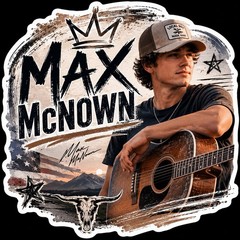 Max McNown Sticker/Country/Country Music/Nashville/A Lot More Free/Style 1