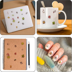 4-Pack Mini DIY 3D Sticker Scenes Book, 32 Sets Miniature Sticker Scenes