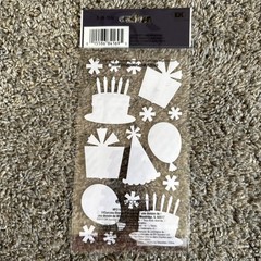 Party Theme | Hats Balloons Confetti | Scrapbook Stickers | Sticko | EK Success