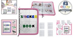 A5 Sticker Storage Book, 40 Pages, 180 Pockets, Pink