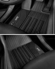 3W Floor Mats for Toyota Tundra 2014-2021 (Only for CrewMax Cab), TPE All Weathe