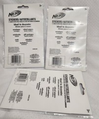 Stickerfetti Hasbro Nerf Stickers 2 Sheets in a pack. 3 Packs.
