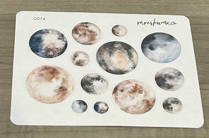 NEW Paper Kuma Co Planets 🪐 Sticker Sheet PaperKumaCo Stickers