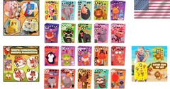 Cute Animal Stickers for Kids – 100 Reusable Sheets