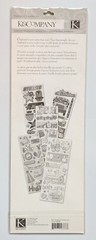 Little Boy Adhesive Chipboard Scrapbooking Stickers by K&Company Cars Trucks