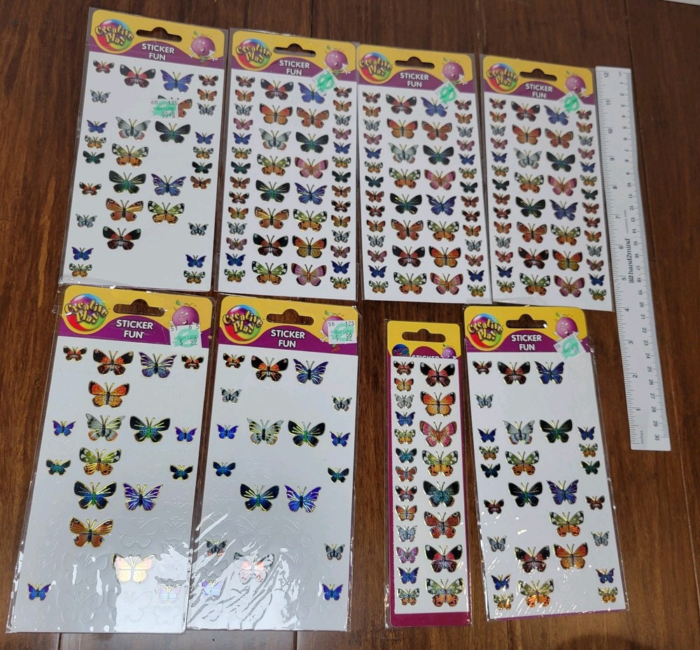 Sticker Creative Play kids Crafts DIY Decoration Scrapbooks Cards- Butterfly