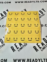 Yellow Smiley Face Stickers 25 Total 1″