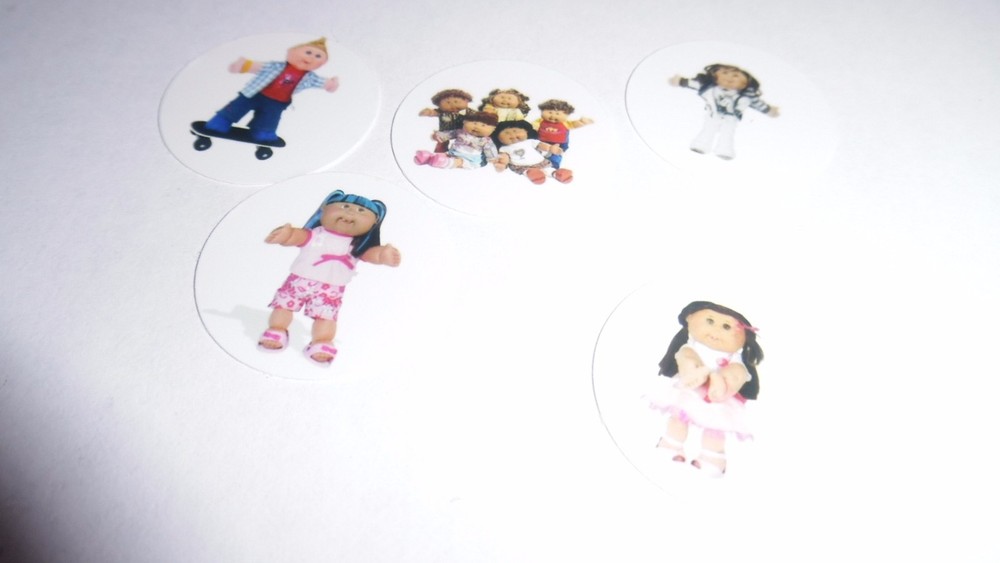 Pre Cut One Inch Bottle Cap Images Cabbage Patch Kids Free Shipping