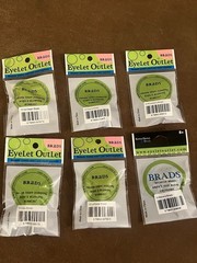 Eyelet Outlet Brads Lot of Food NEW 6 packs Card Making Scrapbooking Cake Fruit