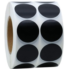 SMARSTICKER 1000 Pack 1″ Black Target Pasters Round Adhesive Shooting Dot Labels