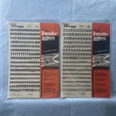2 PK Wilson jonesTransfer Lettering Capital Letters 3/8 “Old English &pomp 36p