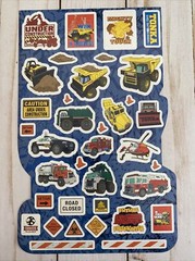 Tonka Truck Stickers Construction Police Vehicles Fire Engine Traffic Signs New