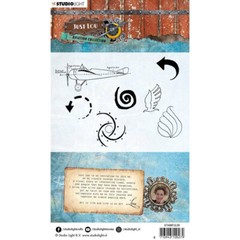 STUDIO LIGHT CLEAR ACRYLIC STAMPS -JUST LOU – PLANE
