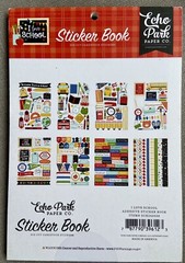 Echo Park I Love School Class Learn Border Sticker Book 16 Pages New!