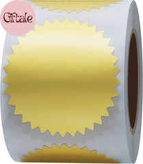 300Pcs Notary Seals 2 Inch Embossing Stickers Gold Metallic Certificate Sealing