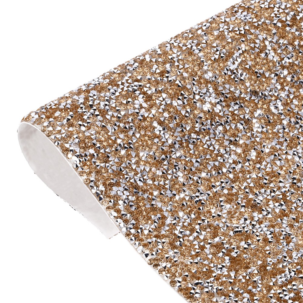 Rhinestone Sheets, Rhinestone Sticker 15.7″x9.4″ Self Adhesive(Silver Rose Gold)