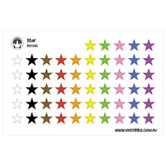 Star Planner Stickers – Geometric Decorative Labels for Stylish Organization