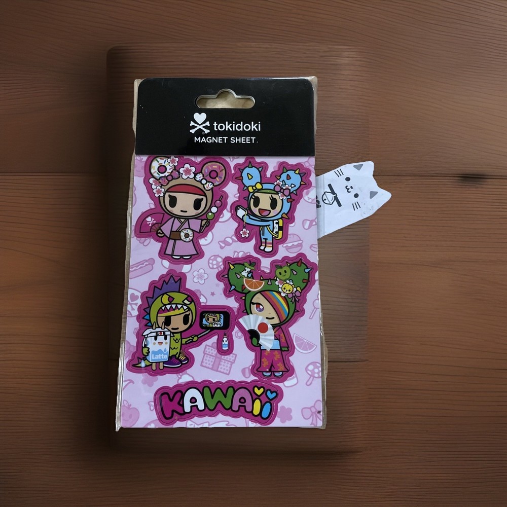 New Rare Cute Japanese Pink Tokidoki Magnet Sheet , Pink Kawaii HTF 💗🌸