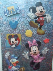 ~MICKEY MOUSE & FRIENDS~ Sandylion Dimensional Stickers; Disneyland Disney World